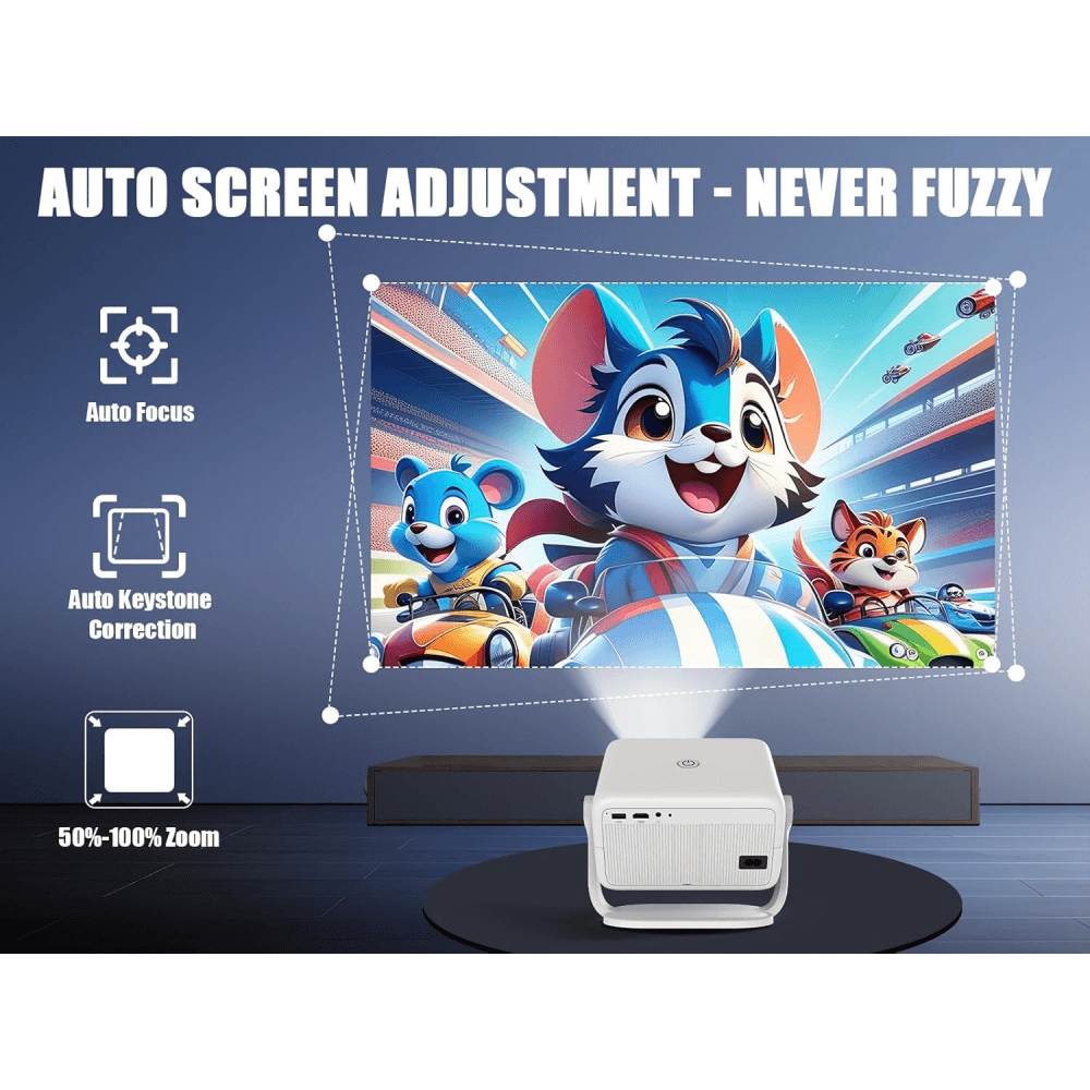 Proyector Smart 4k Auto Enfoque Wifi Bluetooth 400ansi L018