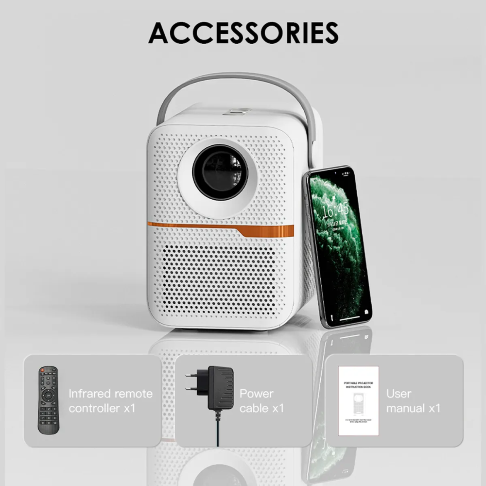 Proyector Smart 4K 1080P Wifi Bluetooth Android 300 ANSI P10