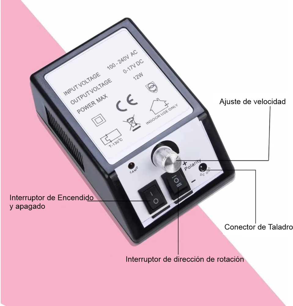 Taladro Pulidor De Uñas Eléctrico 20000 Rpm Mercedes 2000