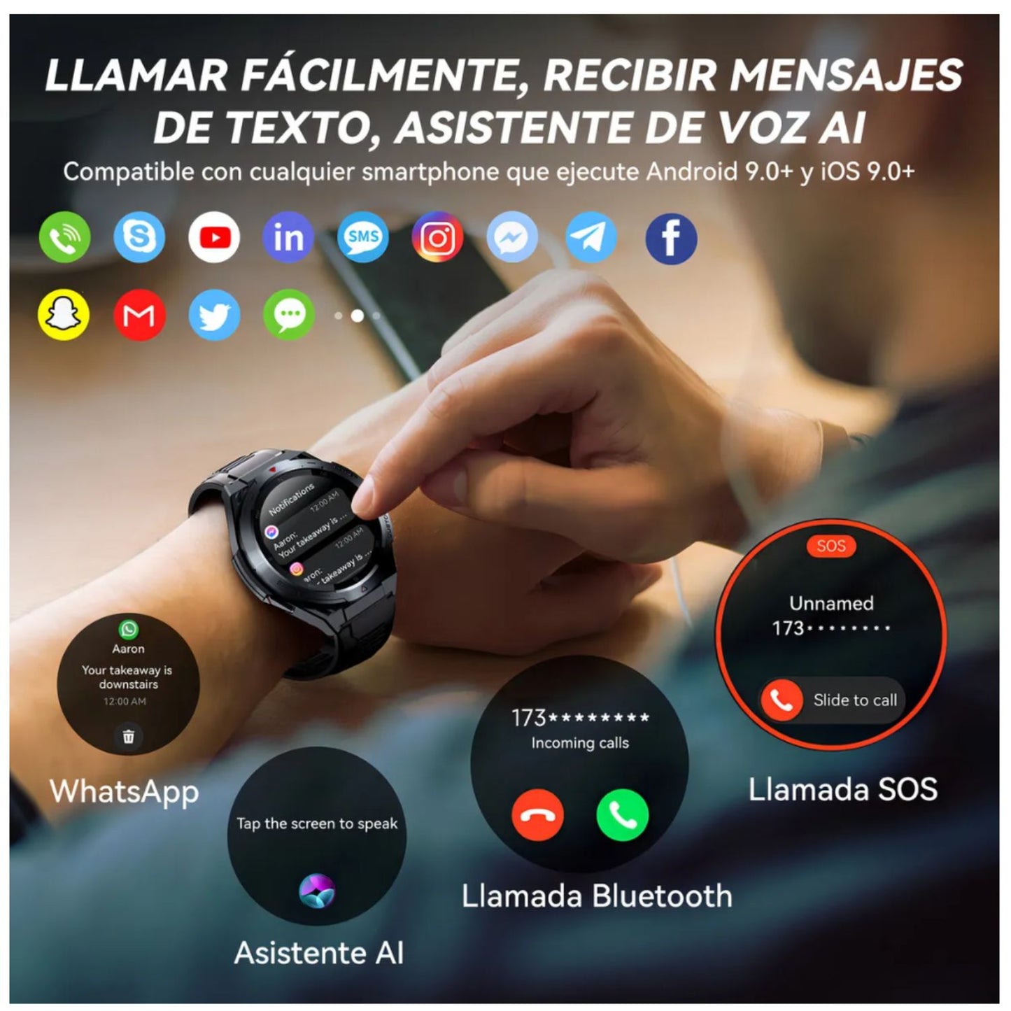 Reloj Inteligente Smartwatch Cubot U1 Llamadas Bluetooth 1.95