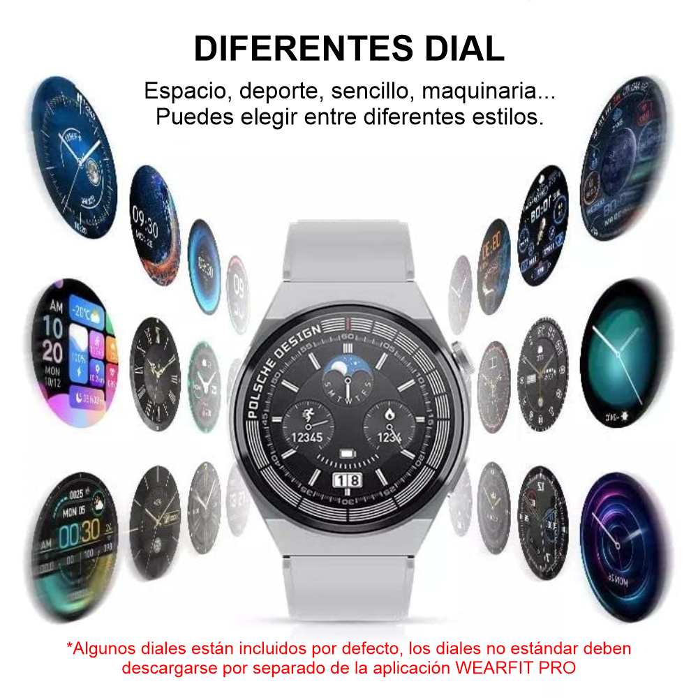 Reloj Inteligente Smart Watch NFC Pantalla Redonda HW3 MAX
