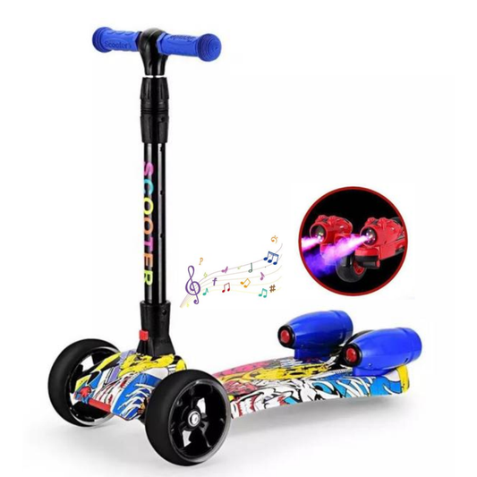 Patineta Scooter Luz Música Bluetooth Con Turbinas De Humo
