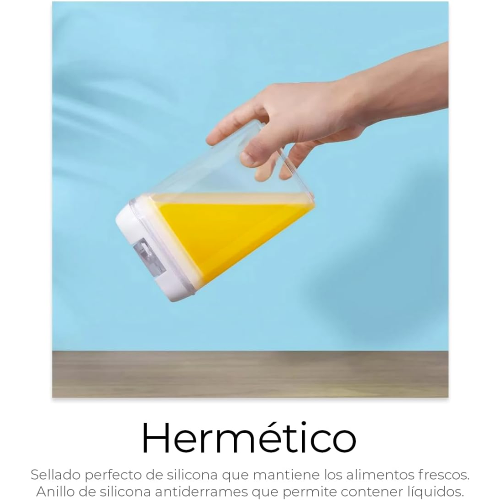 Set Contenedor De Alimentos 7pcs Organizdor Despensa Granos