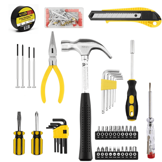 Juego De Herramientas Combinado Set 50 Piezas Caja Portátil