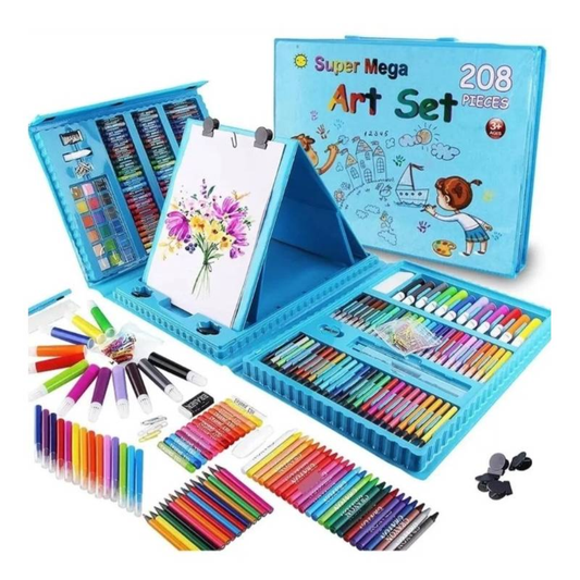 Set De Arte Niños Maleta 208 Piezas Dibujo Creativo Infantil