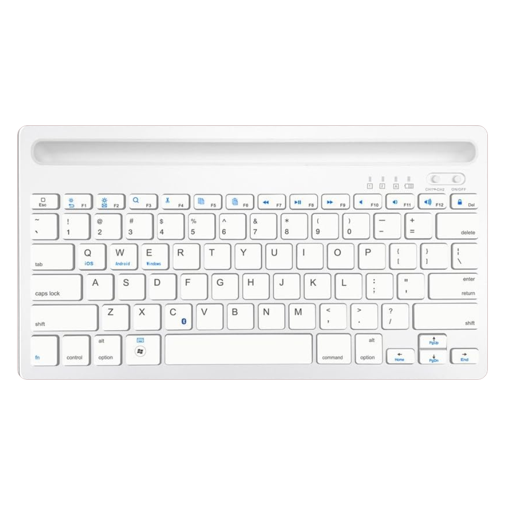 Teclado Inalambrico Recargable Bluetooth 2 Canales As-199