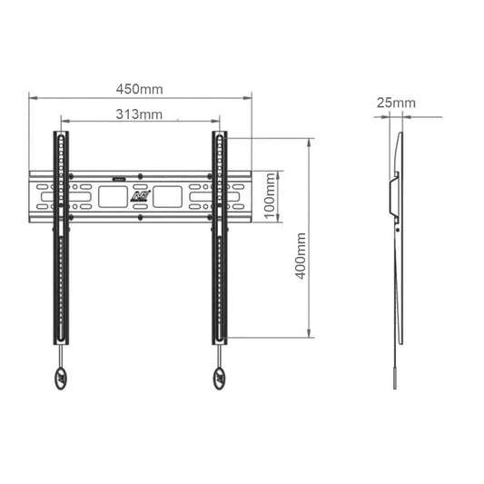 Soporte Fijo Base Para TV De 32 A 55 Pulgadas AN-2F