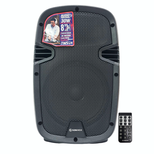 Cabina De Sonido Activa Profesional 8inch Sonivox VS-AC708NB