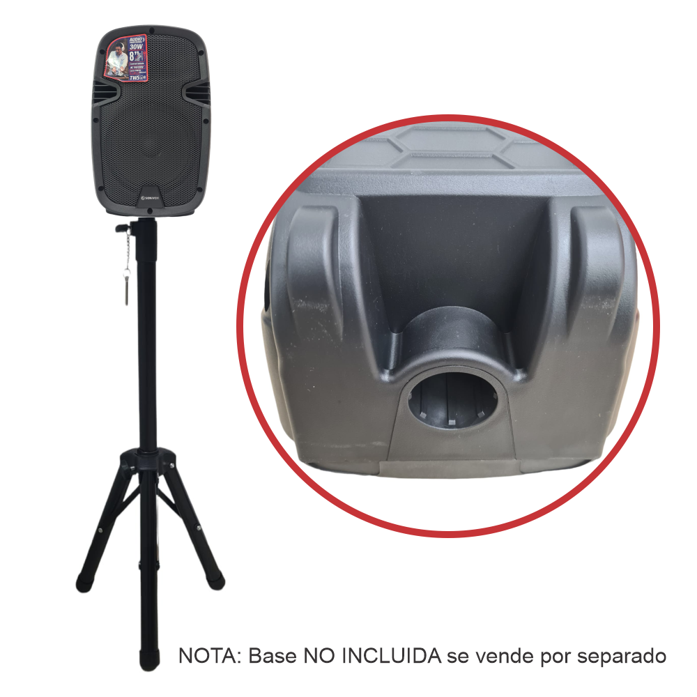 Cabina De Sonido Activa Profesional 8inch Sonivox VS-AC708NB