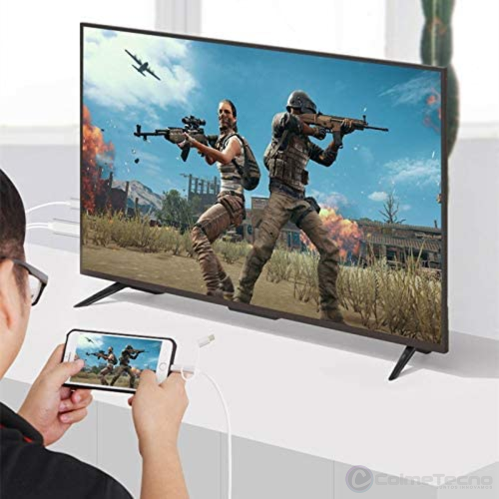 Cable 3 En 1 HDTV Adaptador Para Celular HDMI Android IOs