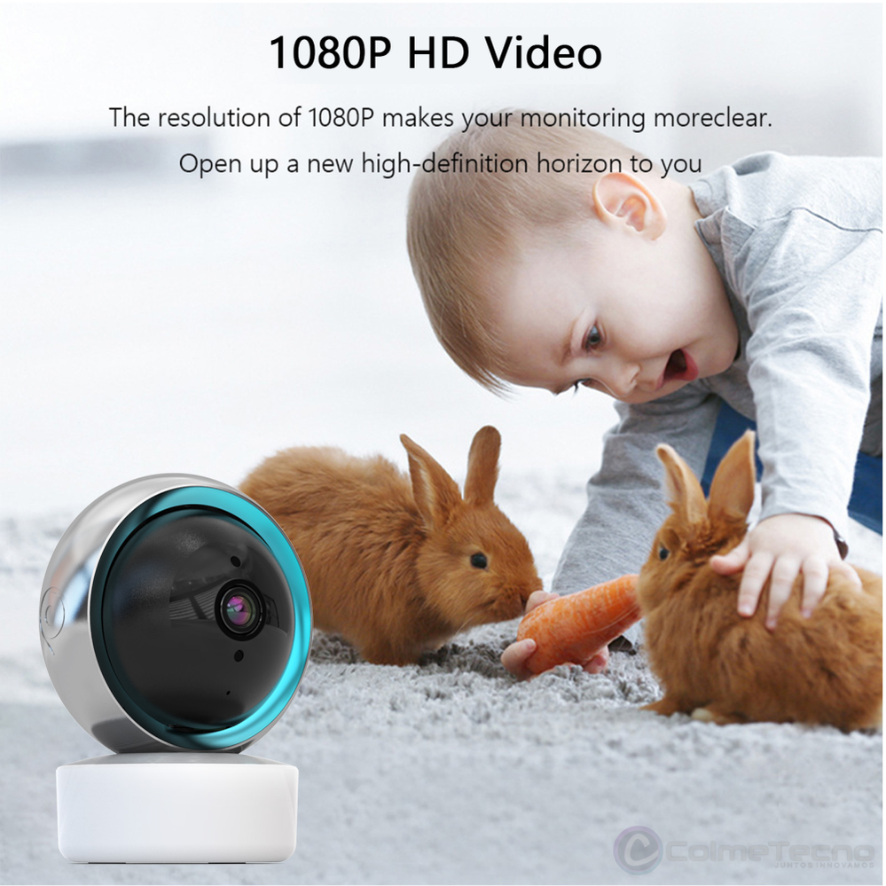 Cámara De Seguridad Interior Wifi Full HD 1080P Smart Camera