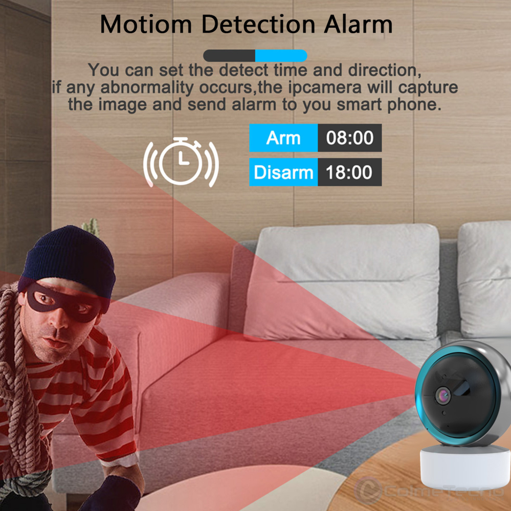 Cámara De Seguridad Interior Wifi Full HD 1080P Smart Camera