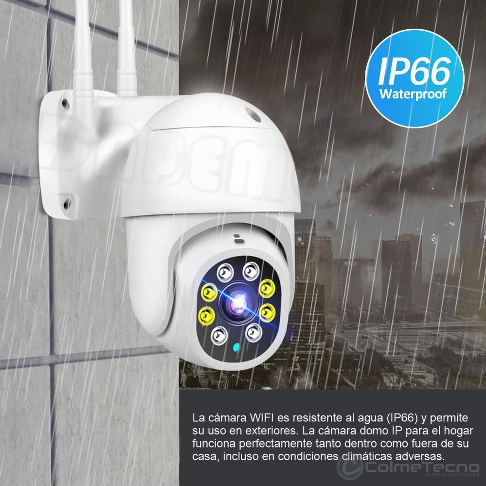 Cámara De Seguridad Inteligente Wifi 1080P Domo PTZ Exterior Al-6