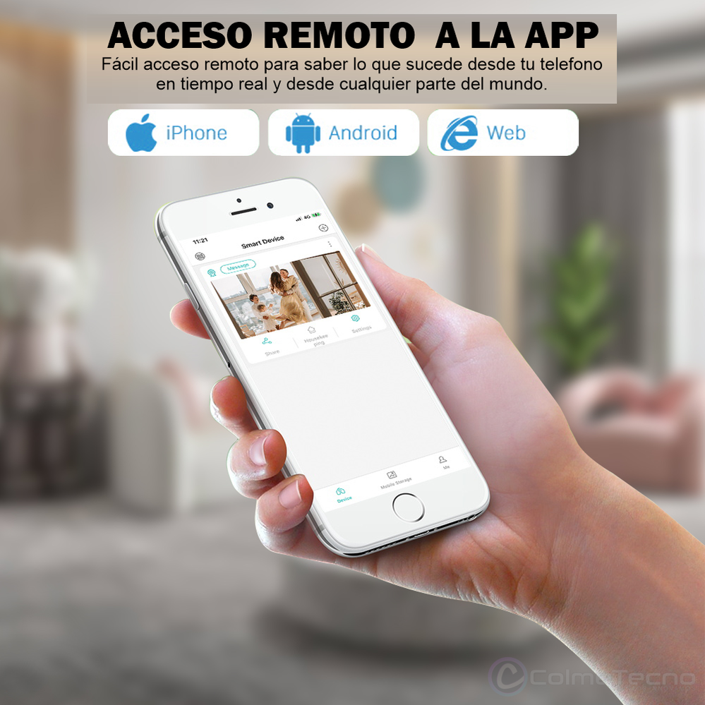 Cámara De Seguridad IP Wifi Domo PTZ 1080p Exterior YOOSEE