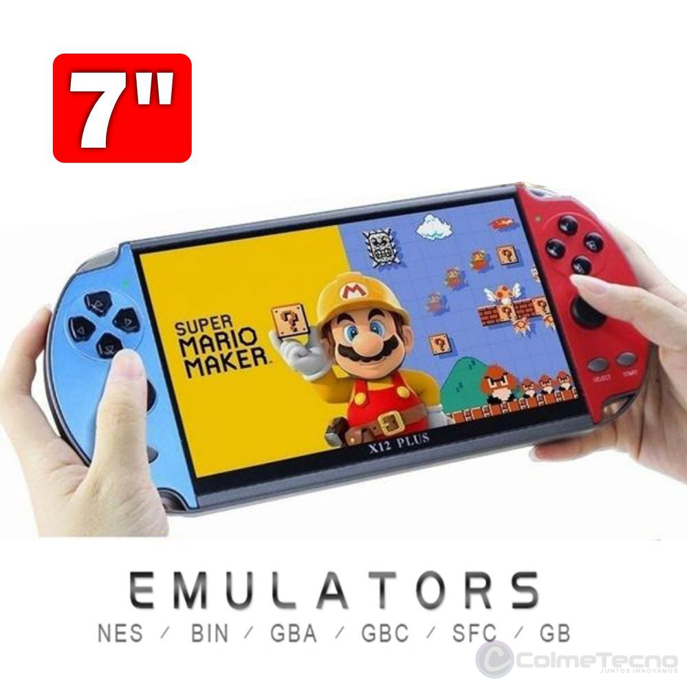 Consola de Juegos PSP X12 PLUS de 7" Emulador de Juegos 16Gb