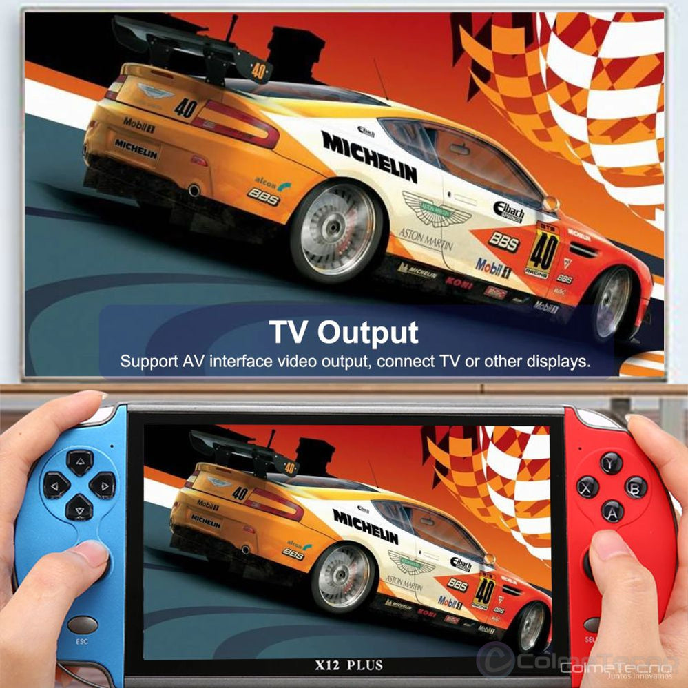 Consola de Juegos PSP X12 PLUS de 7" Emulador de Juegos 16Gb