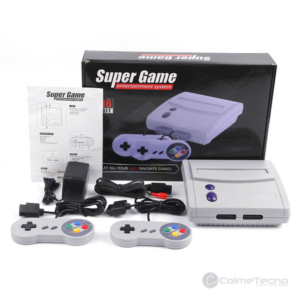 Consola de Juegos Super Game 16Bit SFC SNES 64 Juegos 16Bit