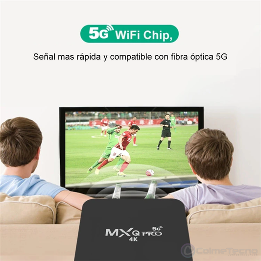 Convertidor a Smart TV Box MXQ Pro 4K Wifi 5G 1GB + 8GB Android 11