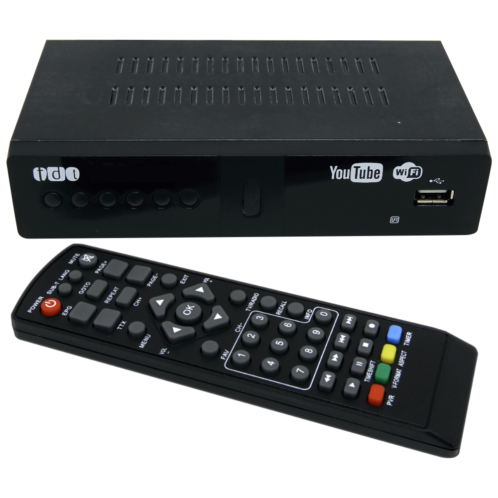 Decodificador TDT Sintonizador De Televisión Digital HD DVB2