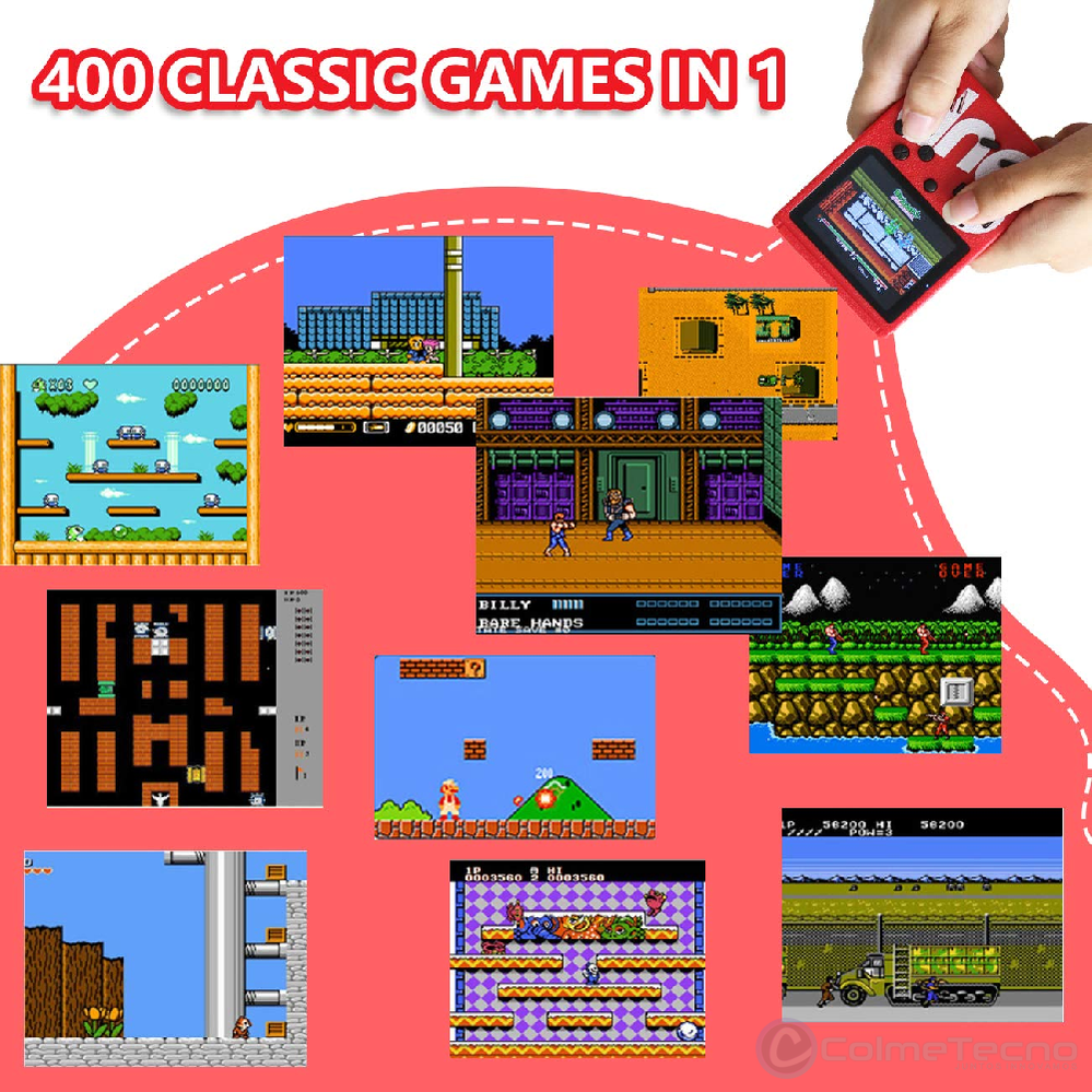 Consola de Video juegos Portátil Gameboy SUP Plus 400 + Control R