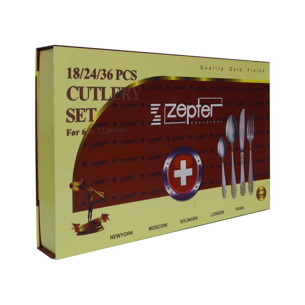 Juego De Cubiertos En Acero Inoxidable 24pcs 6 Puestos ZEPTER