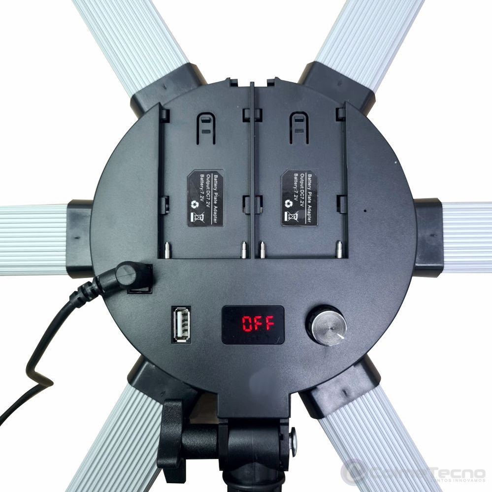 Aro De Luz Led Profesional Lampara De Estrella 60w 5600k HD-60X