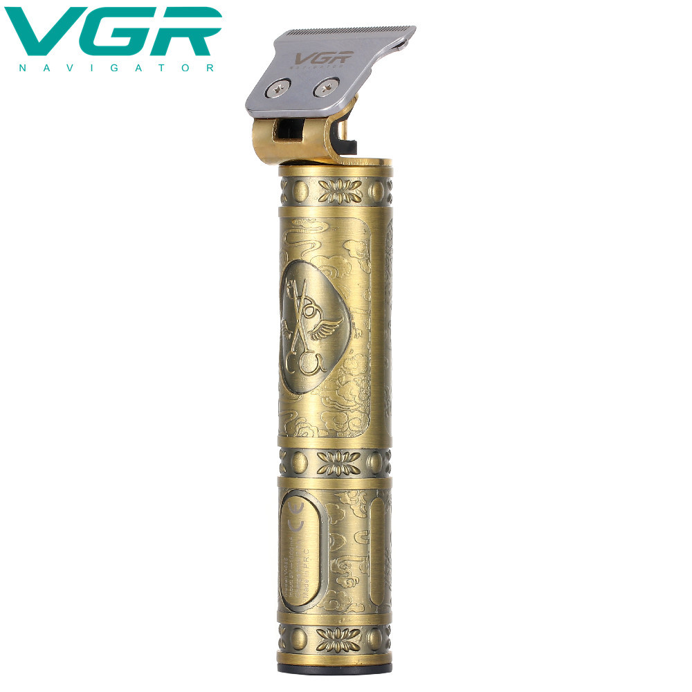 Máquina Patillera VGR V-228 Recargable Pantalla LED Barbería Pro