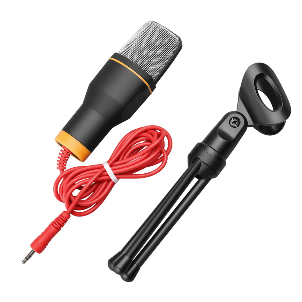 Micrófono Condensador SF-666 Omnidireccional Trípode PC 3.5mm