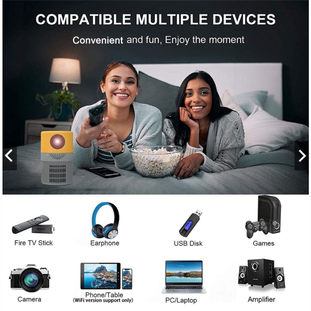 Mini Proyector Led Portátil Hdmi 1080p Multimedia Y500