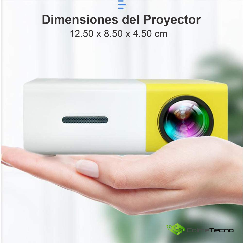 Mini Proyector LED Video Beam 600 Lumens HDMI USB AV YG300