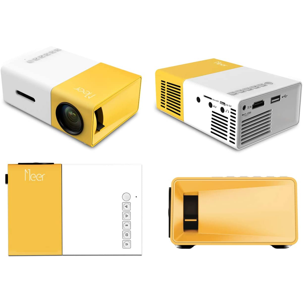 Mini Proyector LED Video Beam 600 Lumens HDMI USB AV YG300