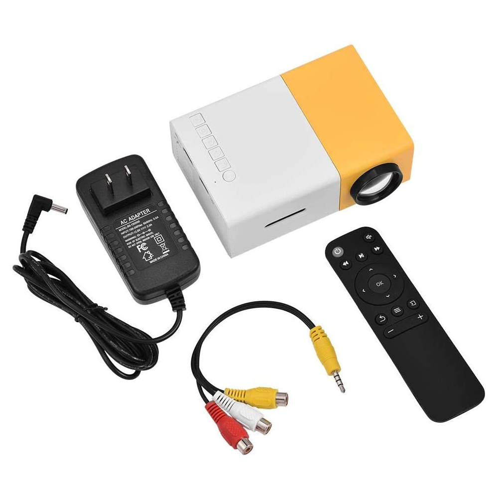 Mini Proyector LED Video Beam 600 Lumens HDMI USB AV YG300