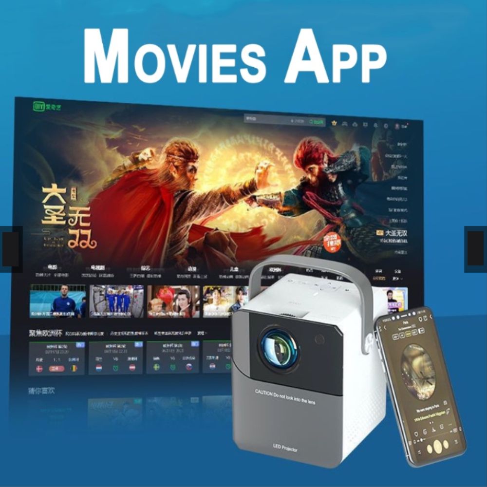 Mini Proyector Led Inteligente M800 Video Beam 1080P Android 9