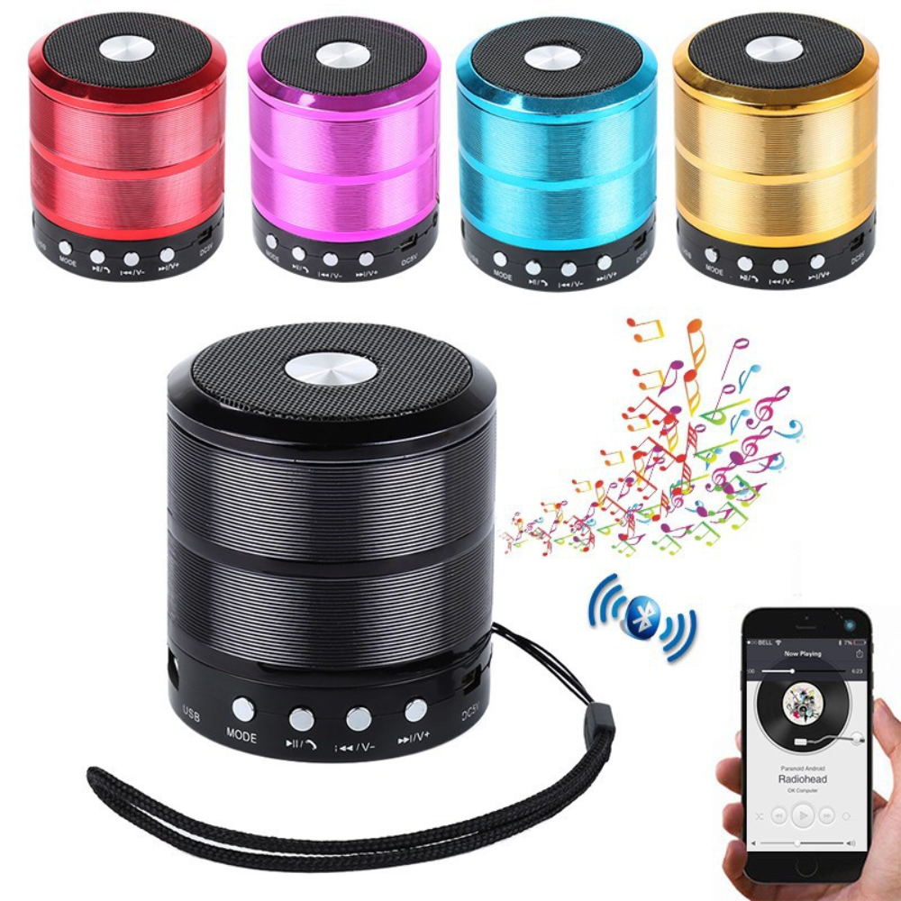 Mini Speaker Parlante Bluetooth Portatil Radio FM USB 887