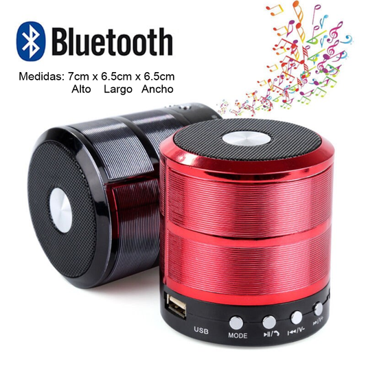 Mini Speaker Parlante Bluetooth Portatil Radio FM USB 887