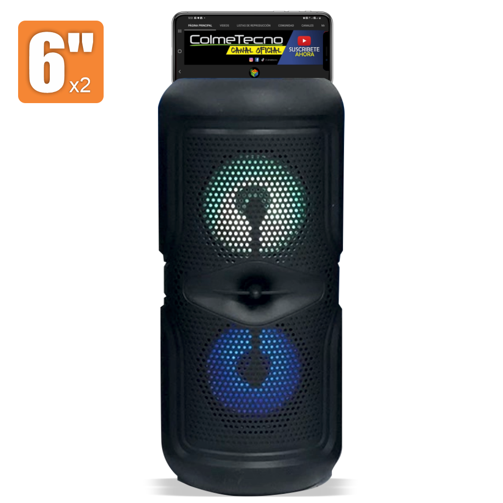 Parlante Bluetooth Recargable Doble Bocina 4 x2 KTX-1259