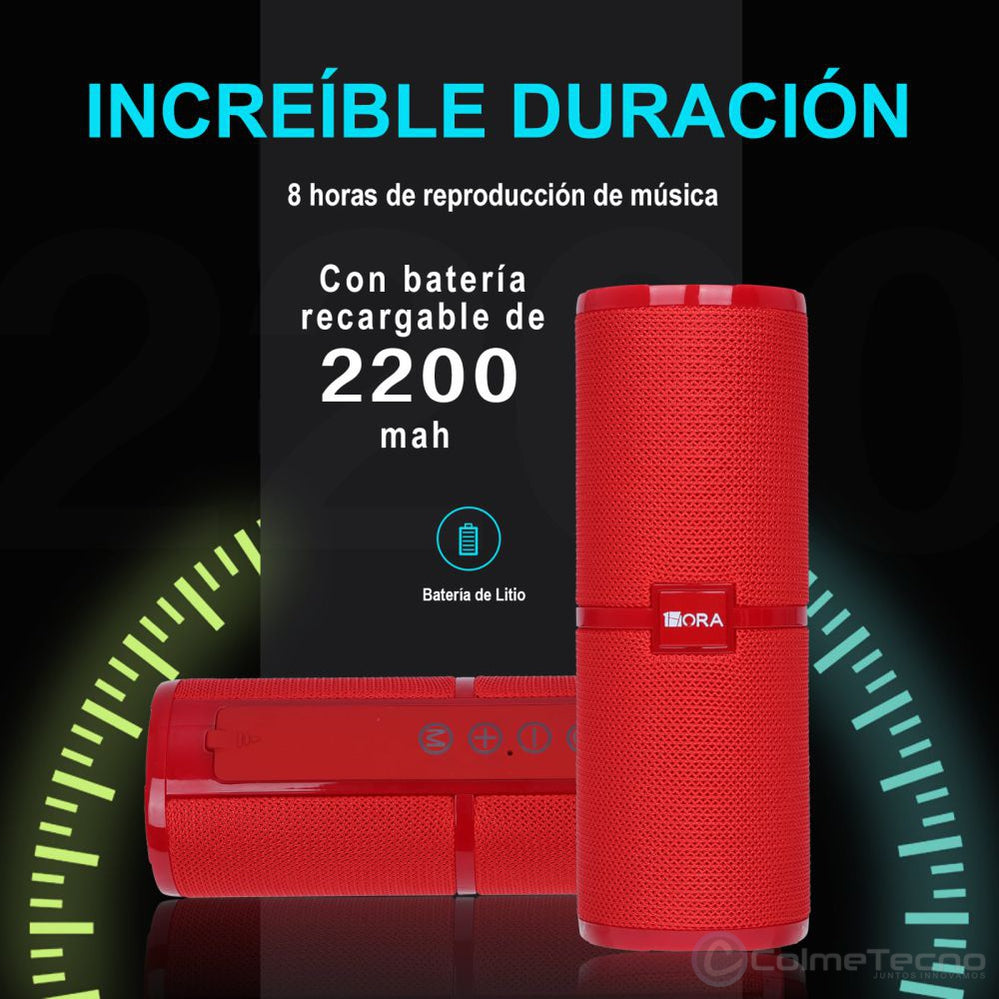 1Hora Bocina Bluetooth Parlante Impermeable Speaker BOC060