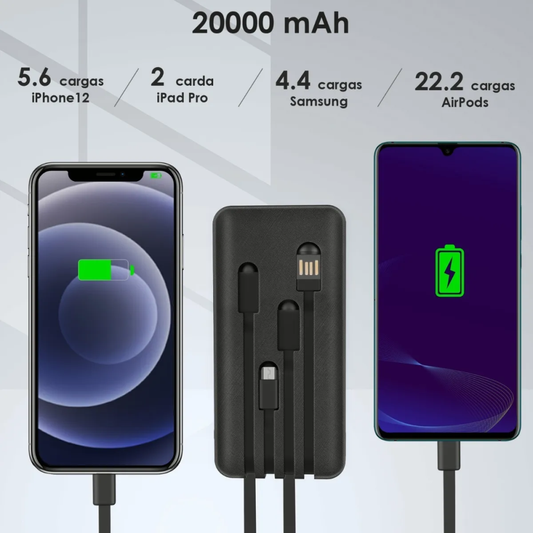 1Hora Power Bank Batería Portátil 20.000mah Real GAR159