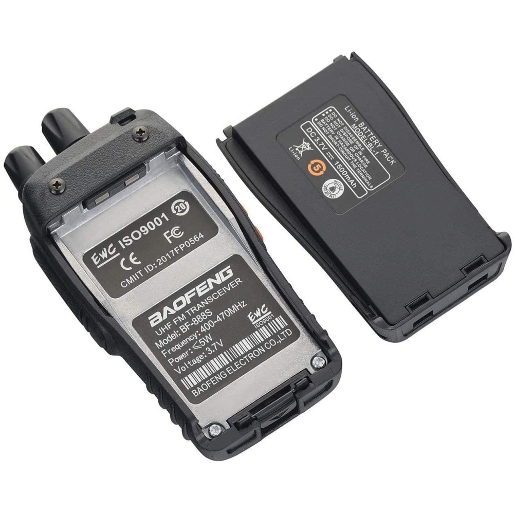 Radio Intercomunicador Walkie Takie Boafeng Bf-888s Kit X 2