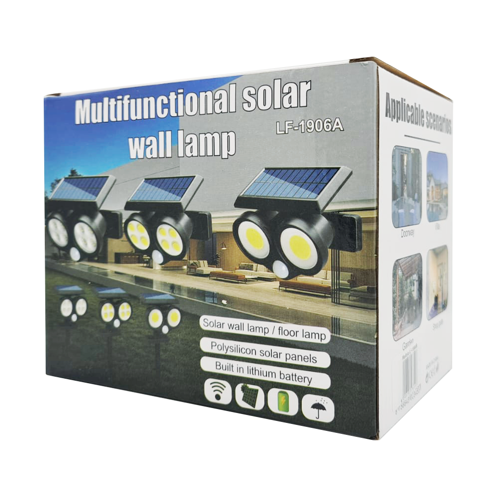 Reflector Solar Sensor De Movimiento 200lm Luz Jardin LED LF-1906