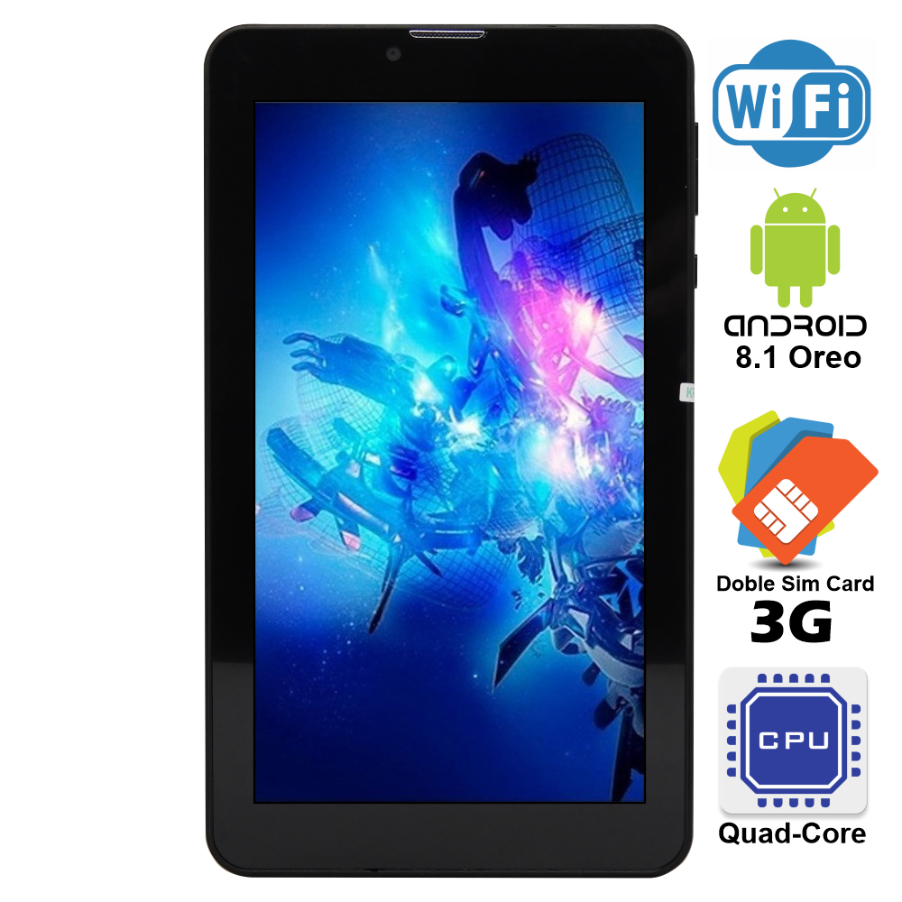 Tablet Celular Huskee Helios 7 Pulgadas LCD 3G GPS 16Gb Rom