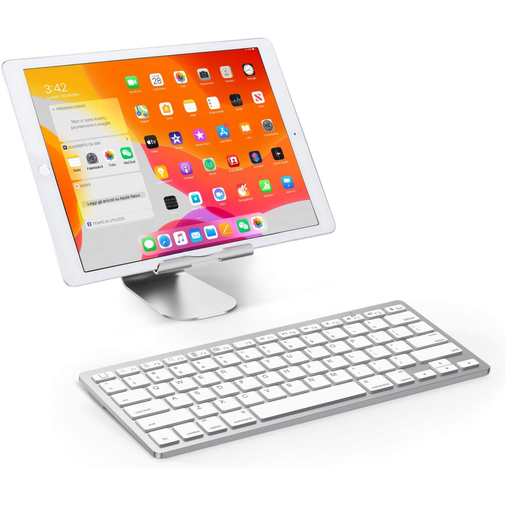 Mini Teclado Bluetooth 3.0 Ultra Delgado para iPad, iOS, Android, PC