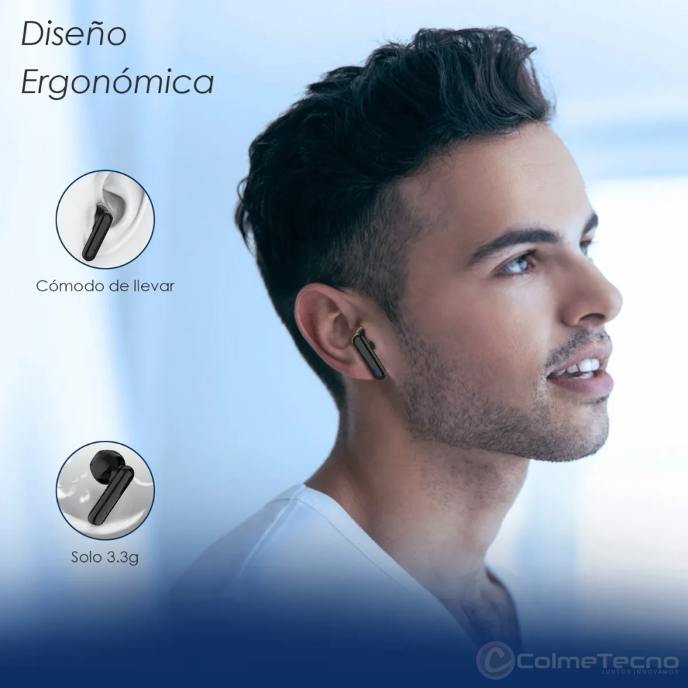 1Hora Auriculares Inalámbricos Bluetooth Pantalla Digital AUT120