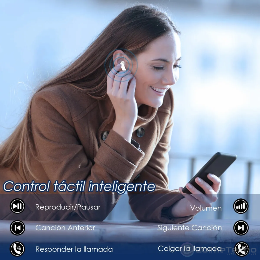 1Hora Auriculares Inalámbricos Bluetooth Pantalla Digital AUT120