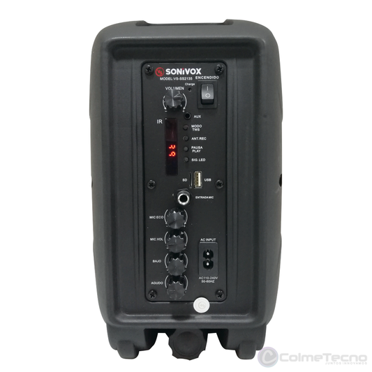 Cabina De Sonido Profesional Recargable 6.5 Sonivox VS-SS2135