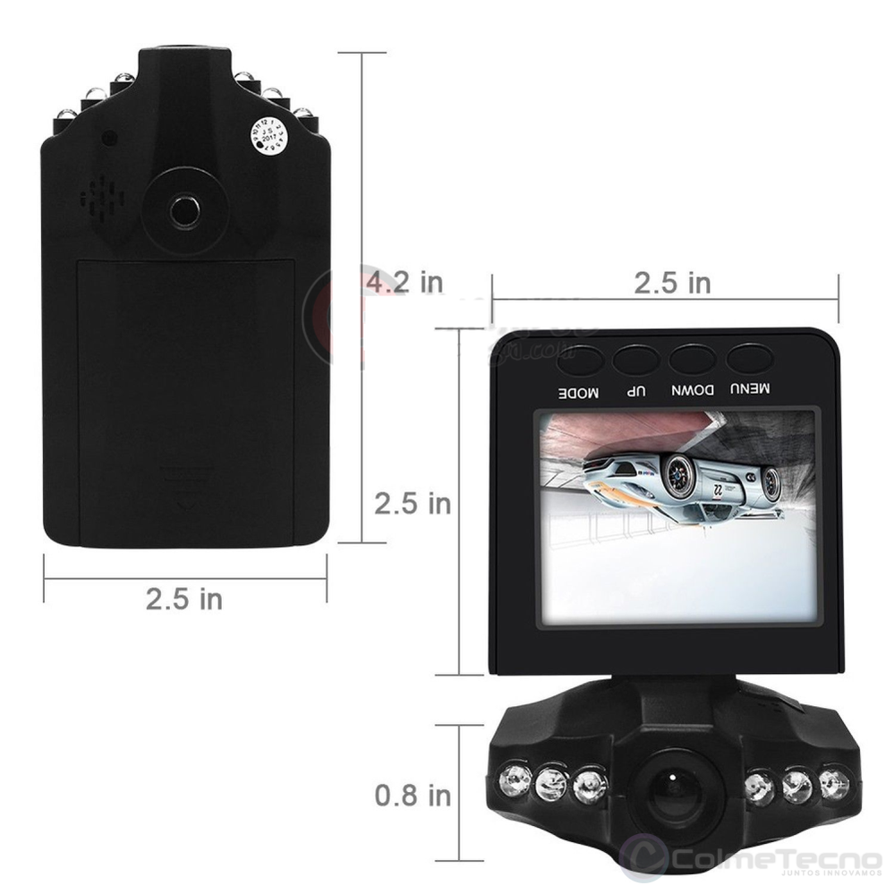 Cámara Carro HD DVR 1080P Sensor Movimiento Visión Nocturna