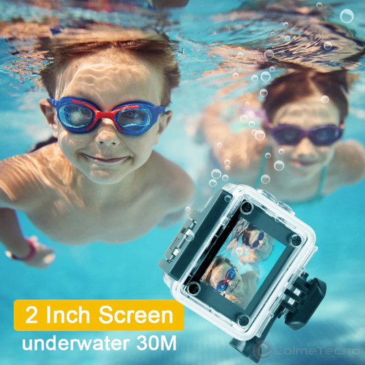 Cámara De Acción Deportiva Sumergible Wifi 4k 16mp Control R