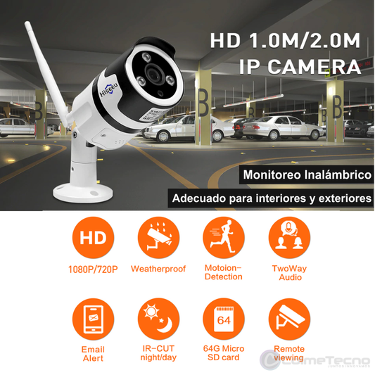 Cámara De Seguridad Exterior e Interior IP Wifi 1080P V380 PRO K2