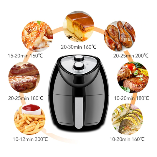 Freidora de Aire Sin Aceite Air Fryer 3.5lt 1500W Renahouse + Recetario