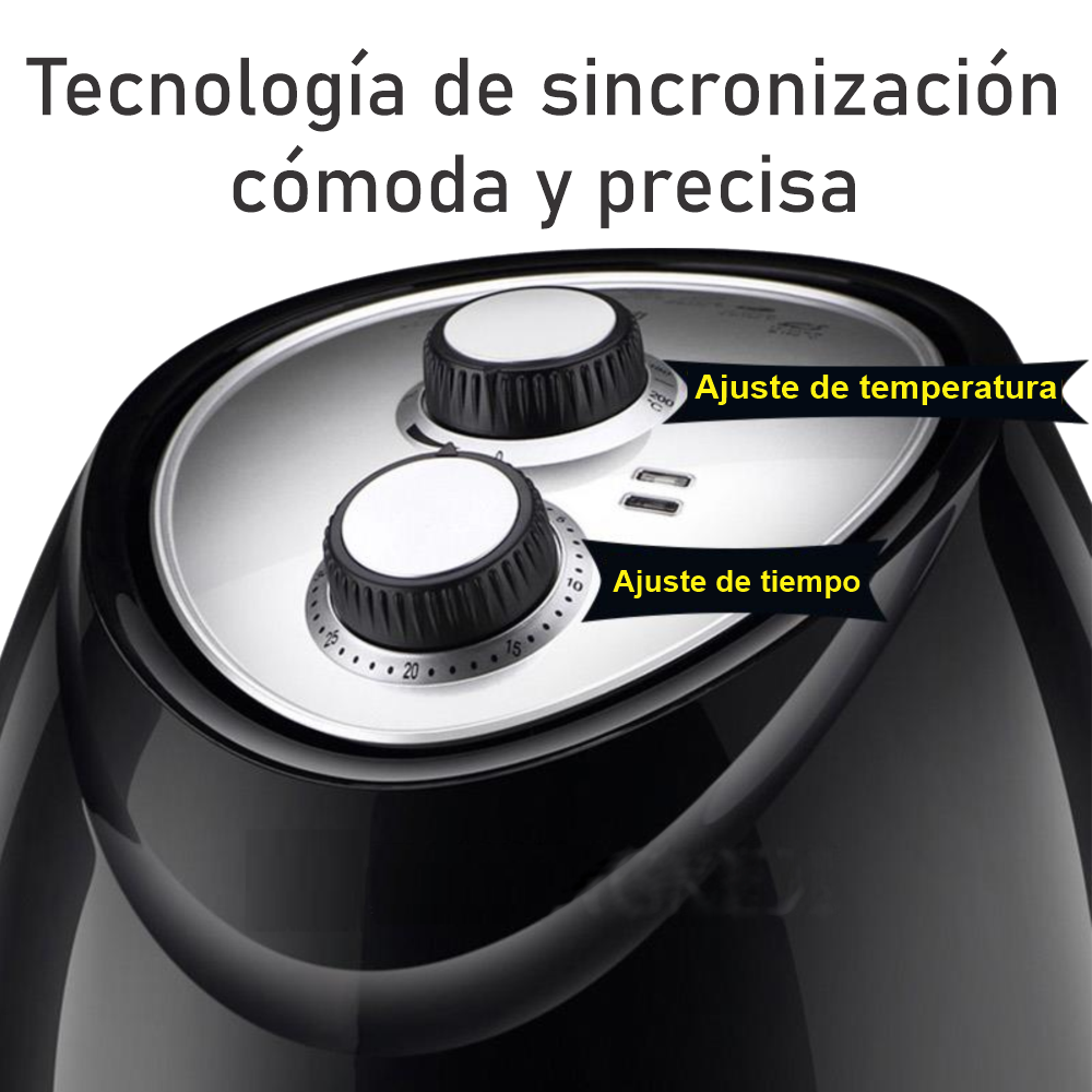 Freidora de Aire Sin Aceite Air Fryer 3.5lt 1500W Renahouse + Recetario